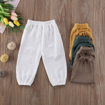 

Cute Kids Baby Girl Boy Bottoms Wrinkled Pantalettes Trousers Leggings Pants