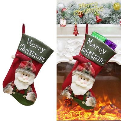 

Christmas New Style Creative Christmas Socks Gift Bag Christmas Tree Pendant Christmas Decoration For Christmas Party Decorating