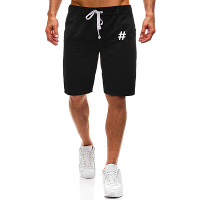 

Gobestart Fashion Men Summer Print Trunks Board Beach Elastic Waist Running Short Pants