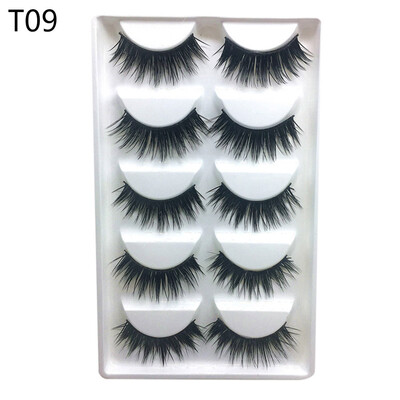 

Gobestart Luxury 3D False Lashes Fluffy Strip Eyelashes Long Natural Party