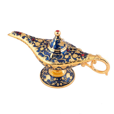 

Aladdin Magic Lamp Retro European Crafts Alloy Furnishings Russian Wishing Lamp Home Table Decoration 2019 New