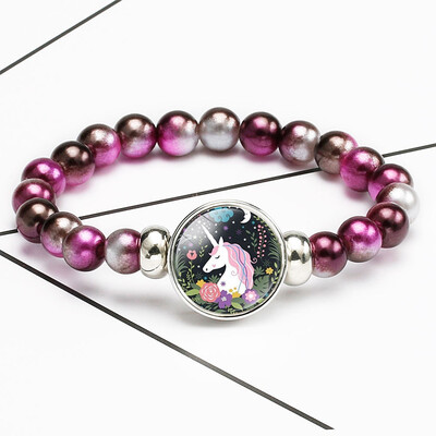 

Rainbow Unicorn Bracelet Party Bag Fillers Birthday Girls Gift