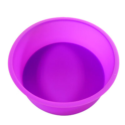 

6inch Silicone Round Pudding Muffin Mousse Mold Cake Pan Non Stick Baking Tray