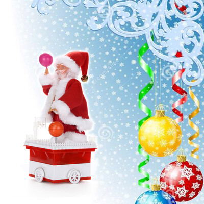 

〖Follure〗Christmas Electric Dancing Music Santa Claus Doll Xmas Party Baby Kids Gifts