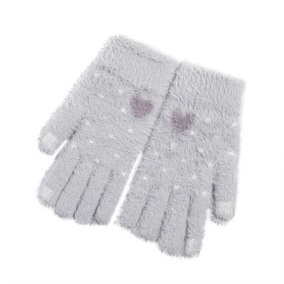 

Tailored Women Cute Winter Knitted Gloves Soft Multifunctional Warm Plush Mitten