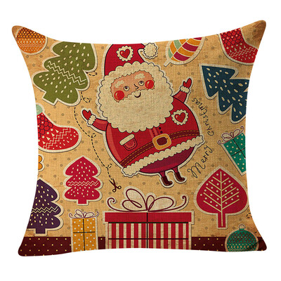 

Tailored Christmas Pillow Cover Linen Pillowcases Decorative Home Decoration 45x45cm