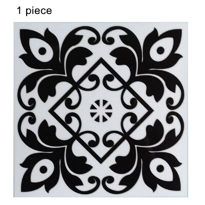 

1PC Self Adhesive Retro Tile Stickers Waterproof PVC Removable Wall Stickers Decals for Kitchen Bathroom Home Tidy Protection