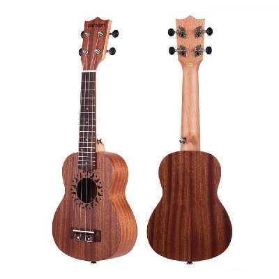 

ammoon 21" Acoustic Ukulele Sapele 15 Fret 4 Strings Stringed Musical Instrument