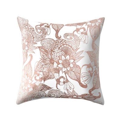 

〖Follure〗Rose Gold Pink Cushion Cover Square Pillowcase Home Decoratio