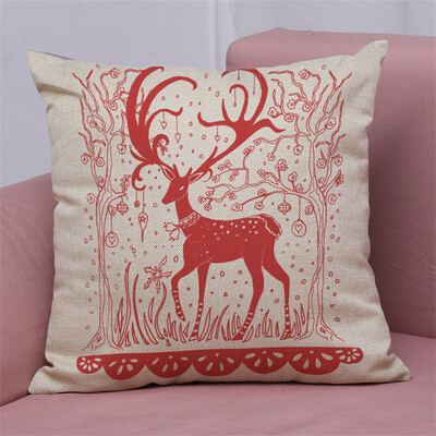 

Tailored New Christmas Cotton Linen Pillow Case Sofa Cushion Cover Home Decor
