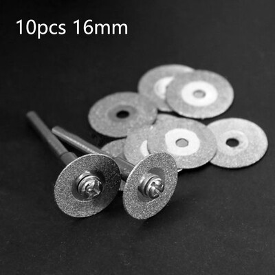 

10x Diamant Trennscheibe 16mm Für Drehwerkzeug 2 Aufspanndorn