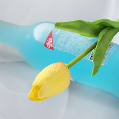 

FUNNYBUNNY Mini Artificial Tulip Flowers for Party Home Wedding Decoration vase not Include