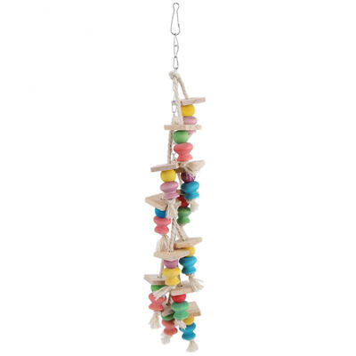 

Greensen 1 pcs Parrot Pendant Bite Toy Climb Ladder Gourd Square Piece Bird Hanging Toys