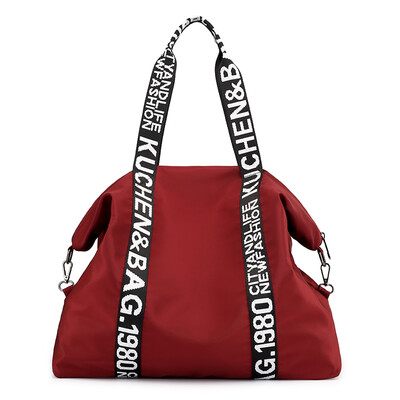 

Ins womens bag large leisure capacity Oxford cloth bag womens hand bill of lading shoulder Messenger bag canvas bag