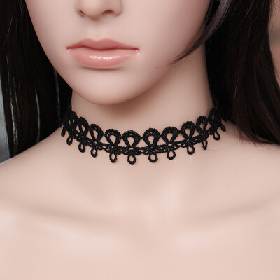 

New Black Lace Short Choker Necklace Girls Punk Elegant Trendy Women Korean Necklace Fashion Jewelry