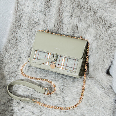 

Simple small lady bag chaos small square bag fashion Korean version of single shoulder chain Baitao oblique Bag ins
