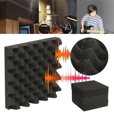 

Hot 1PC 5050cm Black Durable Sound Absorbing Foam Noise Insulation Bar KTV Wall