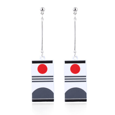 

redCherry Anime Demon Slayer Kimetsu no Yaiba Tanjirou Earrings Anime Cosplay Accessory Prop