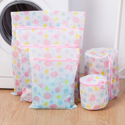 

5Pcs Mesh Print Laundry Bags for Delicates with Premium Zipper Travel Storage Organize Bag Clothing Washing Bags for Laundry
