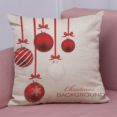 

Tailored New Christmas Cotton Linen Pillow Case Sofa Cushion Cover Home Decor