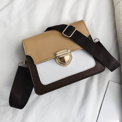 

Tailored Womens Fashion Hit Color Versatile Shoulder Bag Messenger Bag Small Square Bag