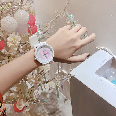 

Ins Girl Heart Watch Female Student Korean Simple ulzzang Japanese Cute Soft Sister Small Fresh Joker