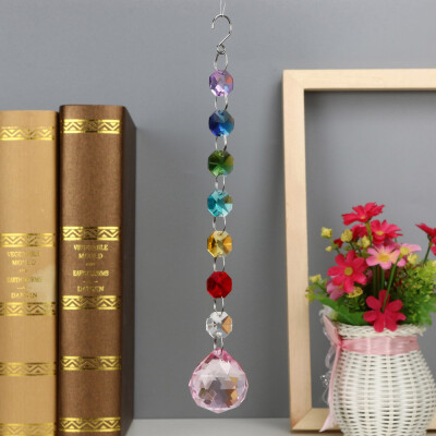 

Toponeto 1PC DIY Bohemian Clear Crystal Ball Prisms Pendant Hanging Wedding Decor Gift