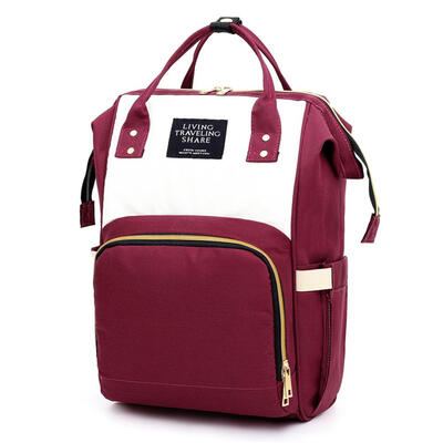 

Hit Color Mommy Travel Backpacks Large Canvas Maternity Nappy Bags w Hook