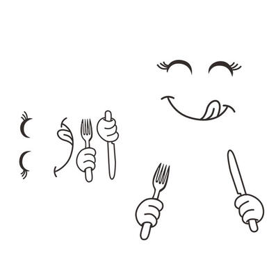 

Waterproof Self-Adhesive Smile Face Refrigerator Sticker DIY Wall Decals