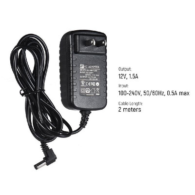 

12V 15A AC Power Adapter for Viltrox L116T L116B L132T L132B VL-162T LED Video Lights 100-240V Wide Voltage
