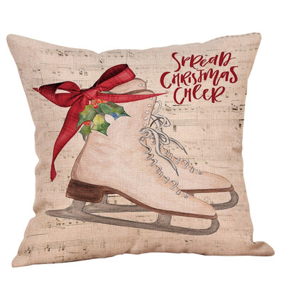 

〖Follure〗Merry Christmas Pillow Cases Cotton Linen Sofa Cushion Cover Home Decor