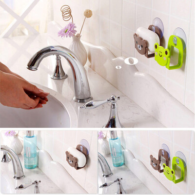 

Kitchen Sink Sponge Dish Cloth Scrubbers Holder Cartoon With Strong Suction Cup