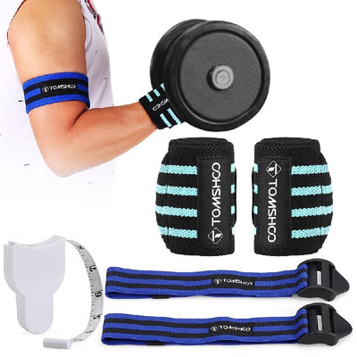 

Occlusion Training Bands Arm Wrist Wraps Bodybuilding Muscle Growth Gym Fitness Band Straps for Men&Women