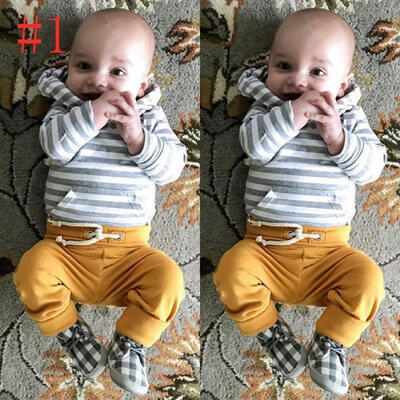 

Toddler Newborn Baby Boy Girl T-shirt TopsPants Outfits Set Clothes lot