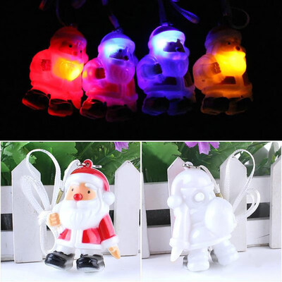 

Christmas Santa Claus Pattern Flash Toy Pendant Gift Light Kids Holiday Decor