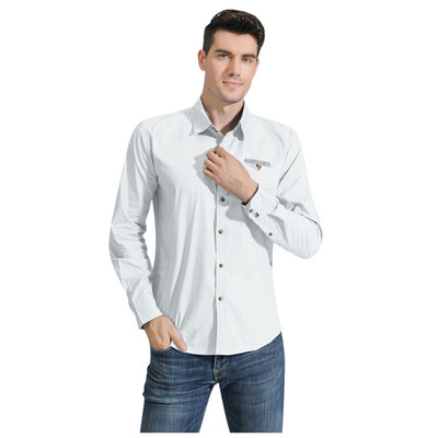 

Toponeto Mens New Style Fashion stamped Long Sleeve Shirt Printed Long-Sleeved Blouse
