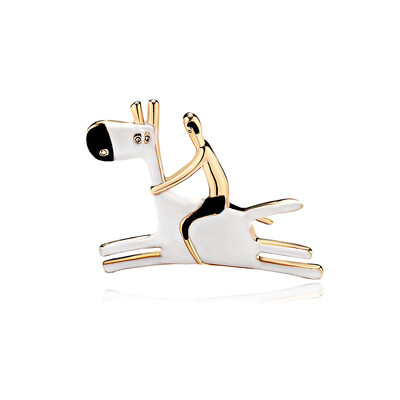 

Cartoon Cute Brooch Bunny Cat Fish Bone Deer Enamel Pin Jackets Lapel Pins Backpack Brooches For Women Child Jewelry