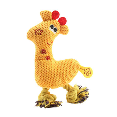 

Plush Dog Puppy Chew Toys Corn Grain Squeaky Sounding Toys Dogs Teeth Cleaning Training Molar Anti-bite Dogs Toys For Small Dogs