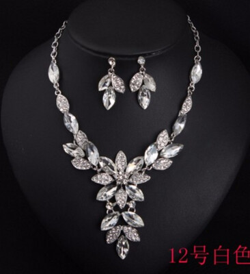 

new nice America brand temperament gem brief paragraph clavicle necklace dinner set female high-grade fashion accessories