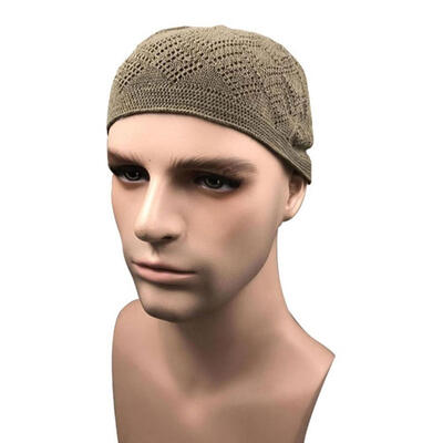 

Fashion Men Solid Color Muslim Turban Hat Chemo Cap Hair Loss Head Scarf Hijab