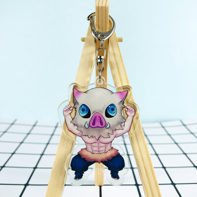 

CAR-TOBBY Anime Demon Kimetsu no Yaiba Keychain Key Ring Phone Pendant