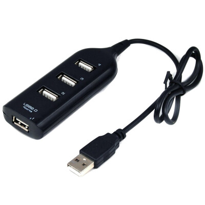 

High Quality 4 Port Mini USB 20 Hub for Laptop PC High Speed 480Mbps Black