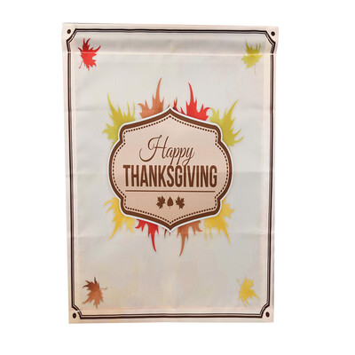 

Tailored Happy Thanksgiving Garden Flags House Decor Mini Yard Banner 12 x 18
