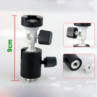 

〖Follure〗Flash Stand C-Type Small Pan-Tilt Flash Bracket Wanxiang PTZ Insert Umbrella Flasher Lamp Stand C-Seat