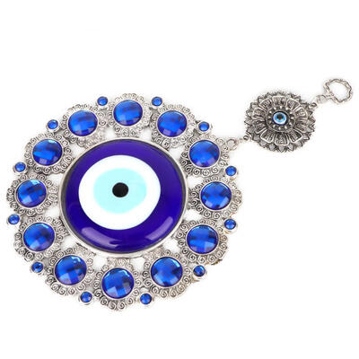 

Greensen Turkish Diamante Blue Evil Eye Blessing Amulet Wall Hanging Home Decor Protector