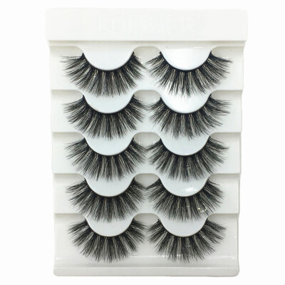 

Gobestart Sexy Party 3D False Eyelashes Lashes Voluminous Eye Lashes 5 Pair Makeup Lashes