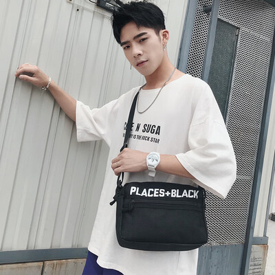 

Korean version of shoulder bag street mens bag tide mens shoulder bag men&women couples messenger bag summer bag