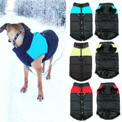 

Waterproof Pet Dog Warm Padded Vest Coat Clothes Puppy Winter Jacket Apparel NEW