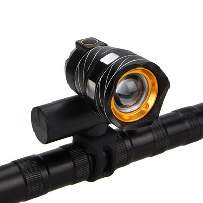 

LED Bicycle Light Bike Front Lamp Zoomable Torch Headlight USB Rechargeable Built-in Battery Dropshipping