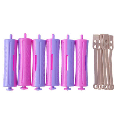 

6pcs Cold Perm Bar Rubber Band Hair Curler Hairdressing ToolRandom Color